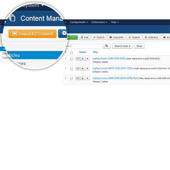  K2 To Content Migration