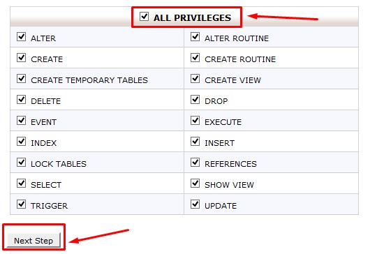 create-remove-mysql-database-cpanel